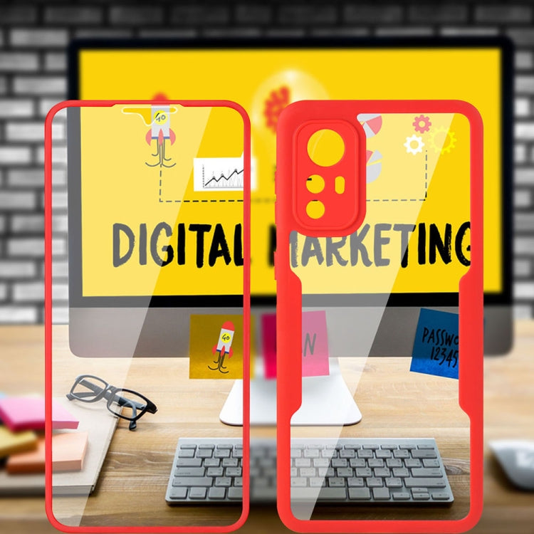 For Xiaomi 12 5G Acrylic + TPU 360 Degrees Full Coverage Shockproof Phone Case(Green) - Xiaomi Cases by PMC TechLife | Online Shopping South Africa | PMC TechLife