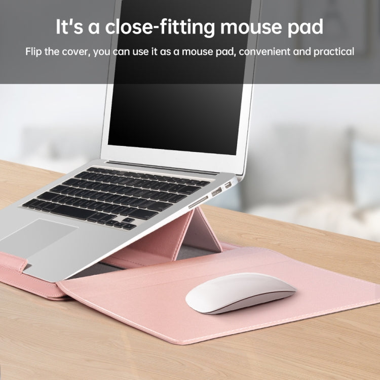 15 inch Multifunctional Mouse Pad Stand Handheld Laptop Bag(Blue) - free shipping - PMC Jewellery - Order now!