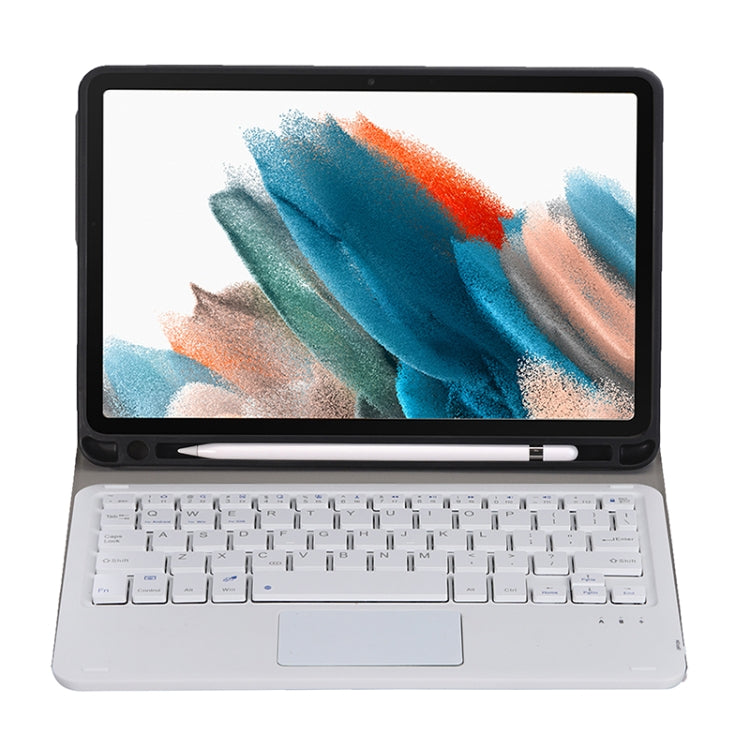 A08B-A Bluetooth Keyboard Leather Case with Pen Slot & Touchpad For Samsung Galaxy Tab A8 2021 SM-X205 / SM-X200(Rose Gold) - Samsung Keyboard by PMC TechLife | Online Shopping South Africa | PMC TechLife