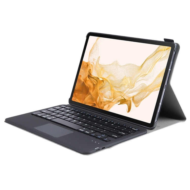 A700-A Ultra-thin Bluetooth Keyboard Leather Case with Touchpad For Samsung Galaxy Tab S8 11 inch SM-X700 / SM-X706(Black) - Samsung Keyboard by PMC TechLife | Online Shopping South Africa | PMC TechLife