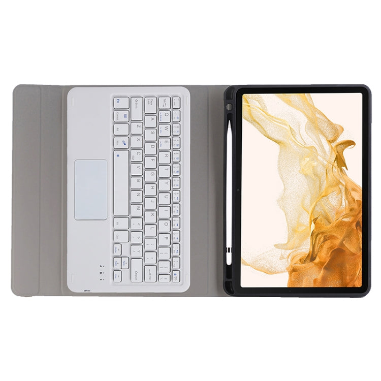 A700B-A Bluetooth Keyboard Leather Case with Pen Slot & Touchpad For Samsung Galaxy Tab S8 11 inch SM-X700 / SM-X706(Rose Gold) - Samsung Keyboard by PMC TechLife | Online Shopping South Africa | PMC TechLife