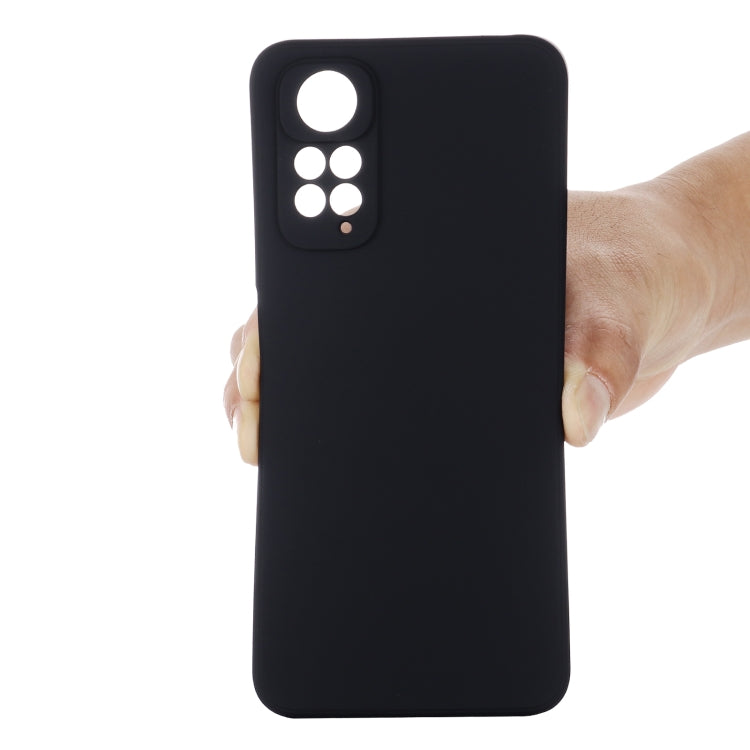For Xiaomi Redmi Note 11 Pro 4G / 5G Pure Color Liquid Silicone Shockproof Phone Case(Black) - Xiaomi Cases by PMC TechLife | Online Shopping South Africa | PMC TechLife