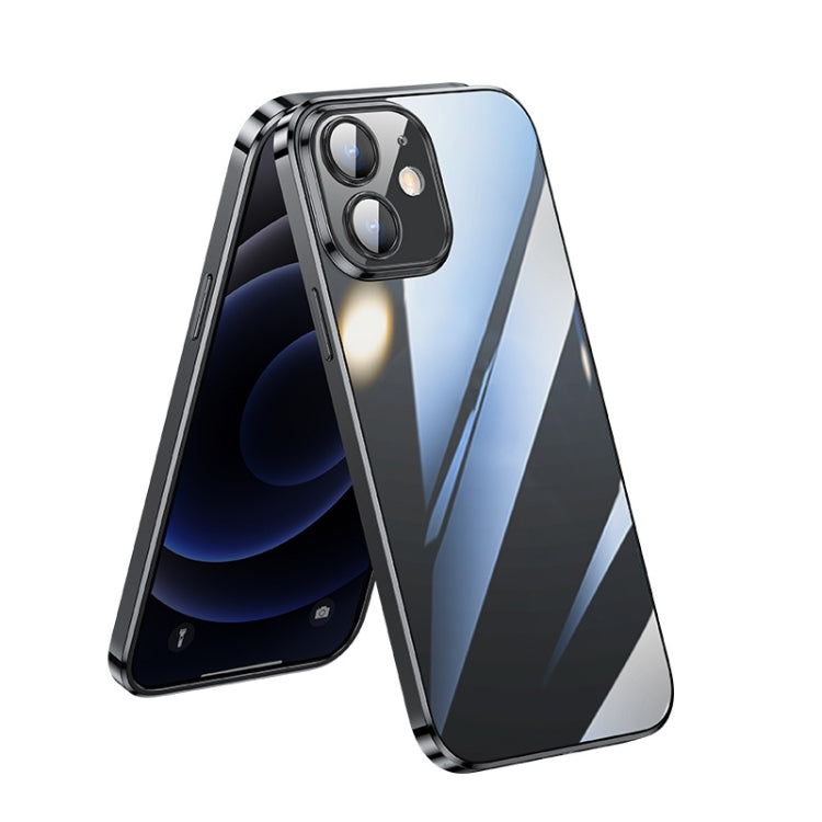 For iPhone 11 SULADA Lens Protector Plated Clear Case (Black) - iPhone 11 Cases by SULADA | Online Shopping South Africa | PMC TechLife