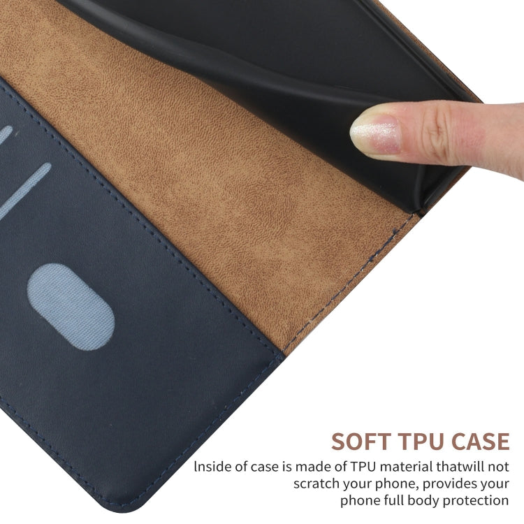 For Huawei P30 Genuine Leather Fingerprint-proof Horizontal Flip Phone Case(Blue) - Huawei Cases by PMC TechLife | Online Shopping South Africa | PMC TechLife | Buy Now Pay Later Mobicred