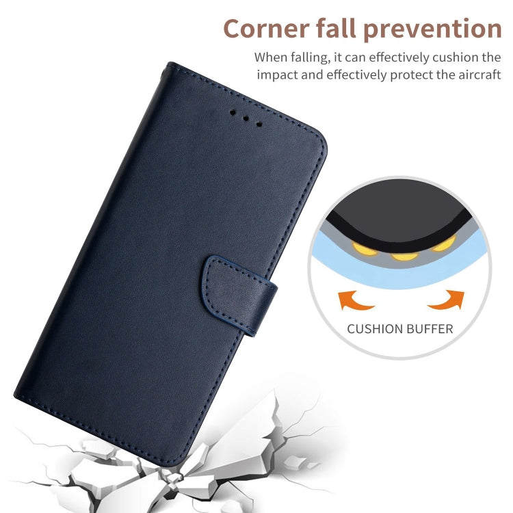For Huawei P30 Genuine Leather Fingerprint-proof Horizontal Flip Phone Case(Blue) - Huawei Cases by PMC TechLife | Online Shopping South Africa | PMC TechLife | Buy Now Pay Later Mobicred