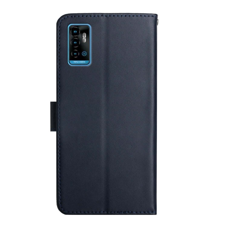 For ZTE Blade A71 Genuine Leather Fingerprint-proof Horizontal Flip Phone Case(Blue) - ZTE Cases by PMC TechLife | Online Shopping South Africa | PMC TechLife | Buy Now Pay Later Mobicred