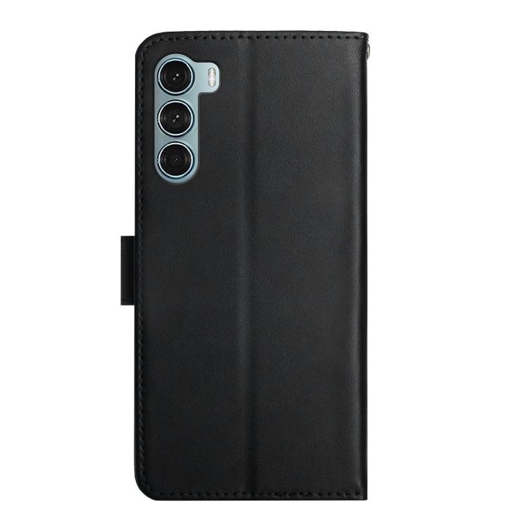For Motorola Moto G200 5G Genuine Leather Fingerprint-proof Horizontal Flip Phone Case(Black) - Motorola Cases by PMC TechLife | Online Shopping South Africa | PMC TechLife | Buy Now Pay Later Mobicred