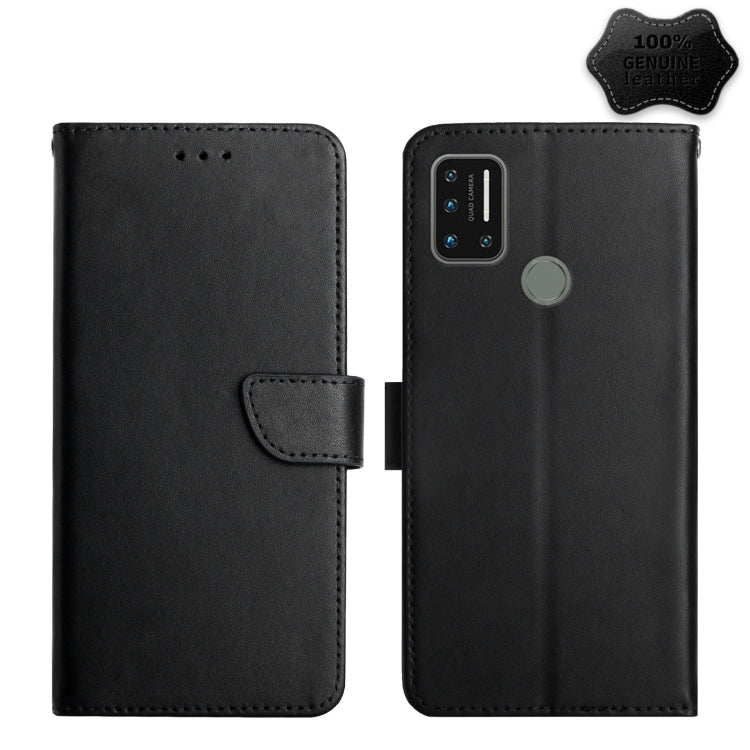 For UMIDIGI A7 Pro Genuine Leather Fingerprint-proof Flip Phone Case(Black) - More Brand by PMC TechLife | Online Shopping South Africa | PMC TechLife | Buy Now Pay Later Mobicred