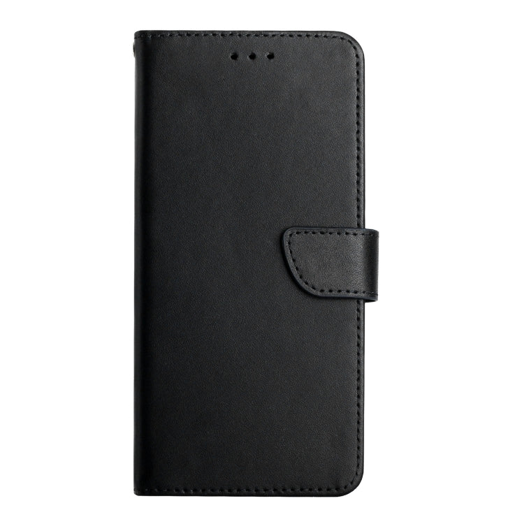For OnePlus 9R Genuine Leather Fingerprint-proof Horizontal Flip Phone Case(Black) - OnePlus Cases by PMC TechLife | Online Shopping South Africa | PMC TechLife | Buy Now Pay Later Mobicred