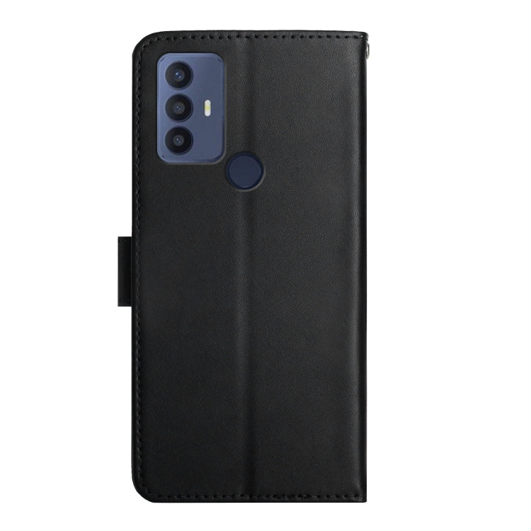 For Sharp Aquos V6 / V6 Plus Genuine Leather Fingerprint-proof Flip Phone Case(Black) - More Brand by PMC TechLife | Online Shopping South Africa | PMC TechLife | Buy Now Pay Later Mobicred