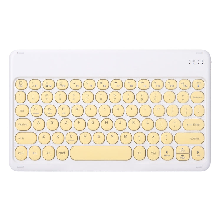 For Xiaomi Pad 6S Pro 12.4 2024 +X3 Candy Color Round Keys Bluetooth Keyboard Leather Case(Lemon Yellow) - Xiaomi Keyboard by PMC TechLife | Online Shopping South Africa | PMC TechLife | Buy Now Pay Later Mobicred