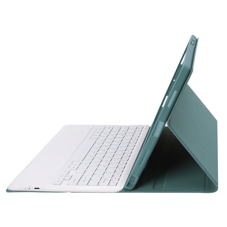 A800B Candy Color Detachable Bluetooth Keyboard Case with Pen Slot for Samsung Galaxy Tab S8+  / S7+ / S7 FE(Dark Green) - Samsung Keyboard by PMC TechLife | Online Shopping South Africa | PMC TechLife