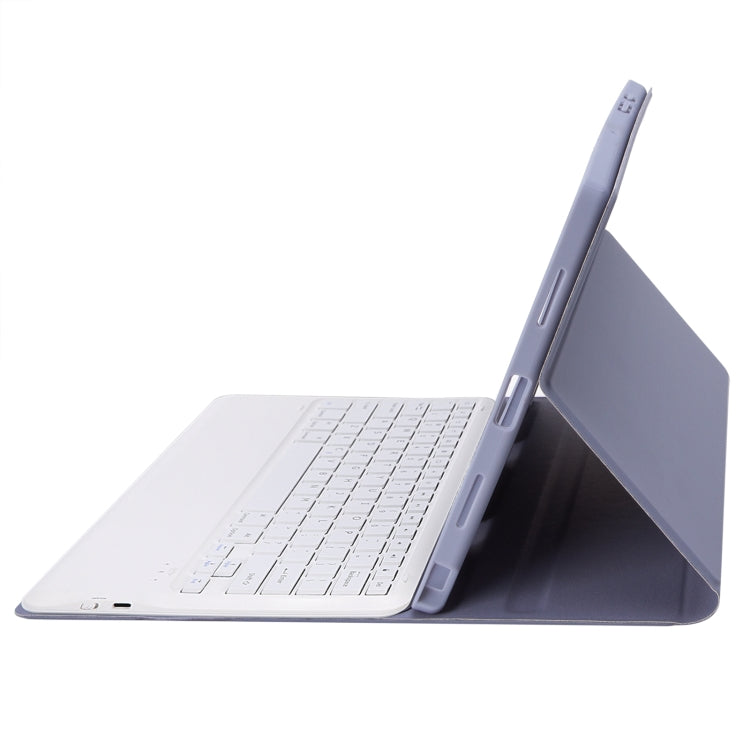 A800B Candy Color Detachable Bluetooth Keyboard Case with Pen Slot for Samsung Galaxy Tab S8+  / S7+ / S7 FE(Purple) - Samsung Keyboard by PMC TechLife | Online Shopping South Africa | PMC TechLife