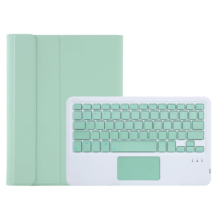A610B-A Candy Color Bluetooth Keyboard Leather Case with Pen Slot & Touchpad For Samsung Galaxy Tab S6 Lite 10.4 inch SM-P610 / SM-P615(Light Green) - Samsung Keyboard by PMC TechLife | Online Shopping South Africa | PMC TechLife