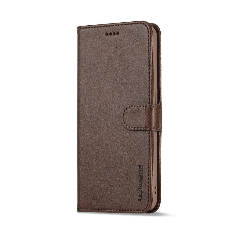 For OPPO A96 5G / Reno7 Z 5G LC.IMEEKE Calf Texture Leather Phone Case(Coffee) - OPPO Cases by LC.IMEEKE | Online Shopping South Africa | PMC TechLife | Buy Now Pay Later Mobicred