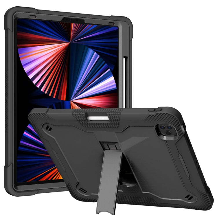 For iPad Pro 12.9 2022 / 2021 / 2020 / 2018 Silicone + PC Shockproof Tablet Case(Black) - free shipping - PMC TechLife - Order now!