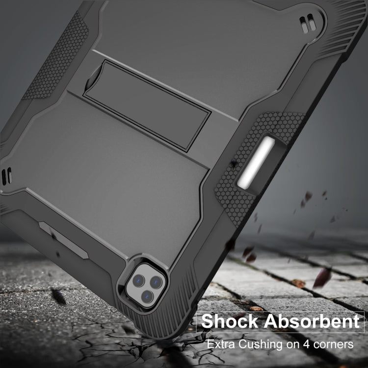 For iPad Pro 12.9 2022 / 2021 / 2020 / 2018 Silicone + PC Shockproof Tablet Case(Black) - free shipping - PMC TechLife - Order now!