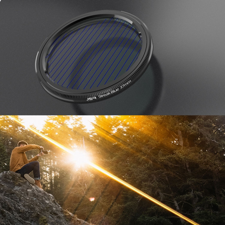 JSR Starlight Drawing Camera Lens Filter, Size:55mm(Streak Blue) - Other Filter by JSR | Online Shopping South Africa | PMC TechLife | Buy Now Pay Later Mobicred