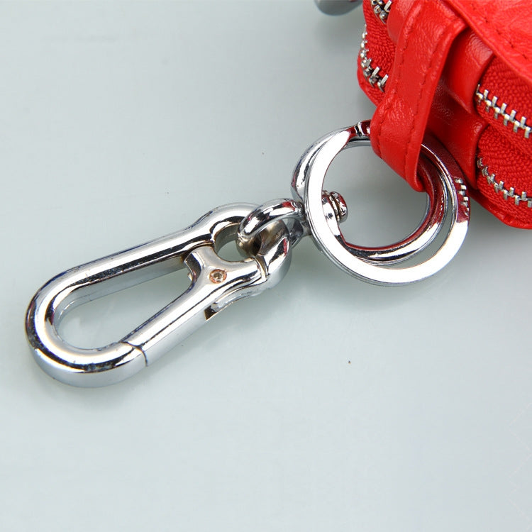 9075 Universal Crocodile Texture Genuine Leather Double Zipper Car Key Case(Brown) - Car Key Cases by PMC Jewellery | Online Shopping South Africa | PMC Jewellery | Buy Now Pay Later Mobicred