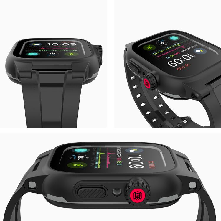 RedPepper IP68 Waterproof Screen Protector + Watchband + Protective Case For Apple Watch Series 9 / 8 / 7 45mm - Watch Cases by RedPepper | Online Shopping South Africa | PMC TechLife | Buy Now Pay Later Mobicred