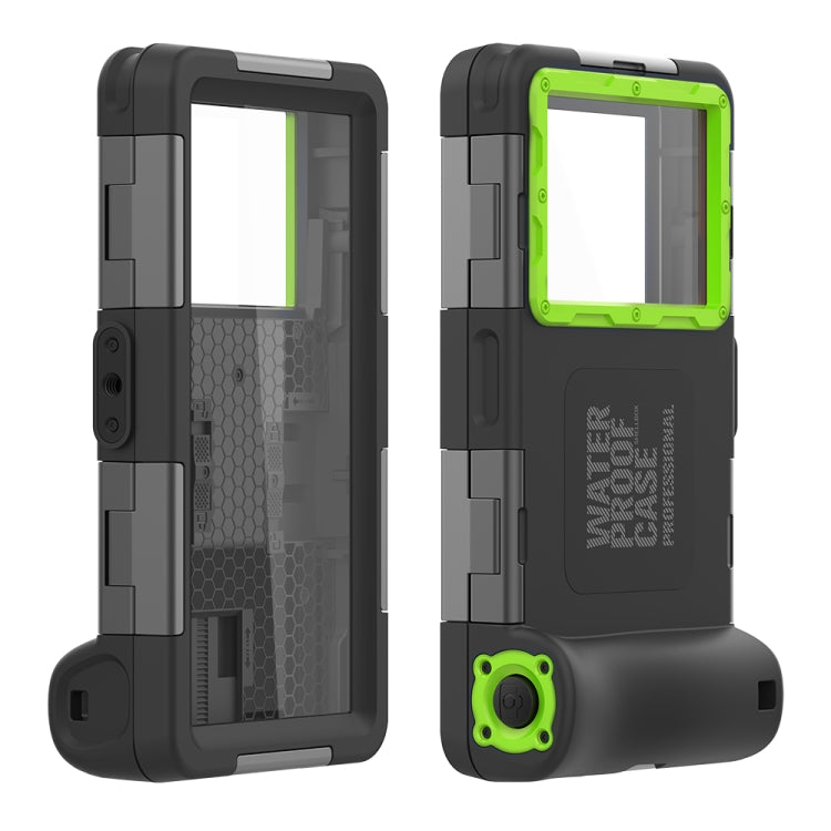RedPepper 2nd Generation Diving Waterproof Protective Case, Waterproof depth: 15m(Black + Green) - free shipping - PMC Jewellery - Order now!