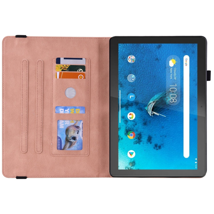 For Lenovo Tab M10 TB-X605L/X605F Butterfly Flower Embossed Leather Tablet Case(Rose Gold) - Lenovo by PMC TechLife | Online Shopping South Africa | PMC TechLife | Buy Now Pay Later Mobicred