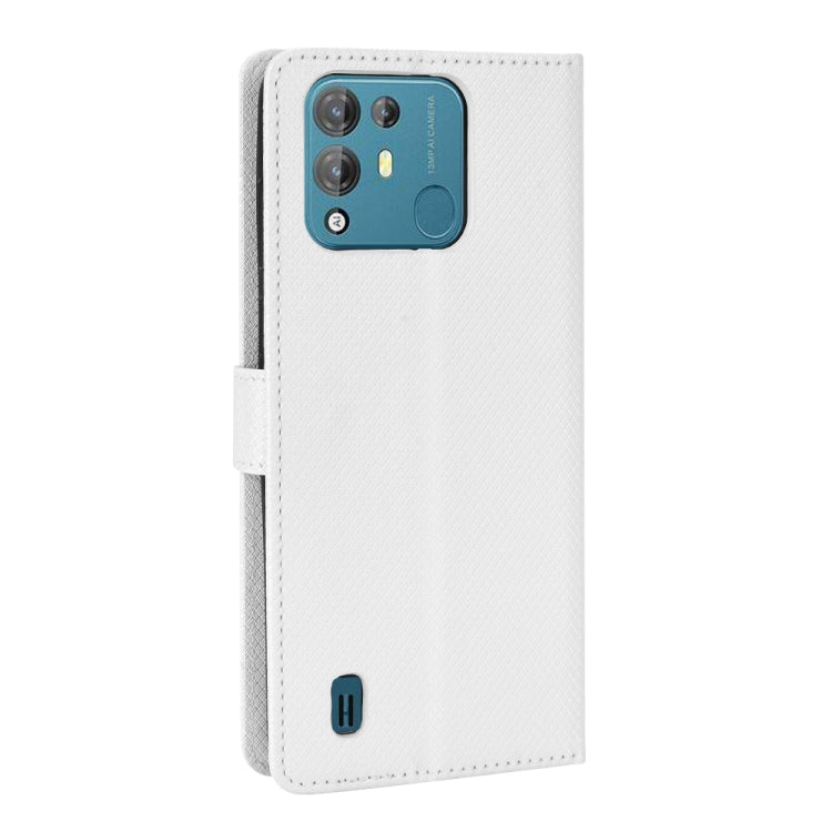For Blackview A55 Pro Diamond Texture Leather Phone Case(White) - More Brand by PMC TechLife | Online Shopping South Africa | PMC TechLife