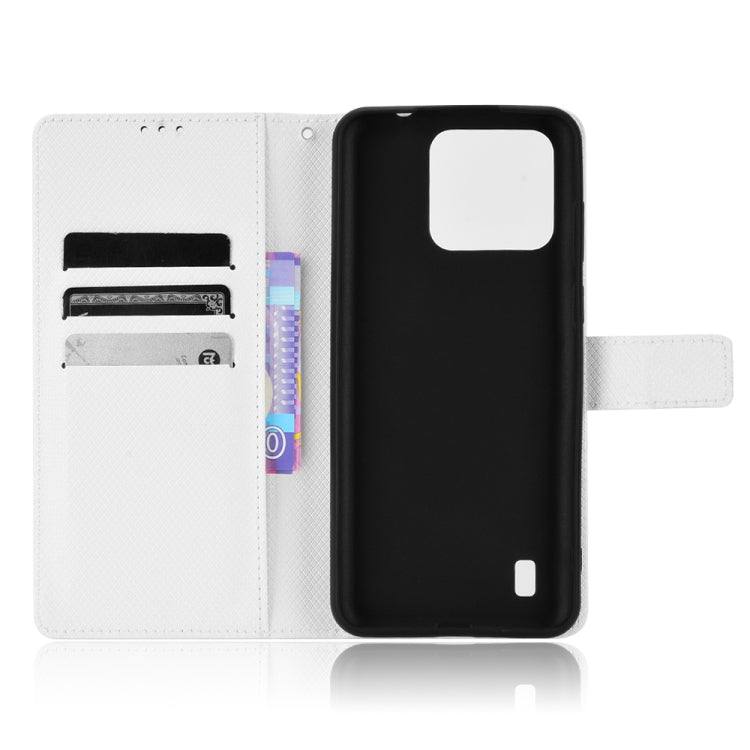 For Blackview A55 Pro Diamond Texture Leather Phone Case(White) - More Brand by PMC TechLife | Online Shopping South Africa | PMC TechLife