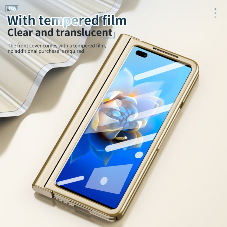 For Huawei Mate X2 Full Body Electroplating Hinge Phone Case with Stylus(Gold) - Huawei Cases by PMC TechLife | Online Shopping South Africa | PMC TechLife | Buy Now Pay Later Mobicred