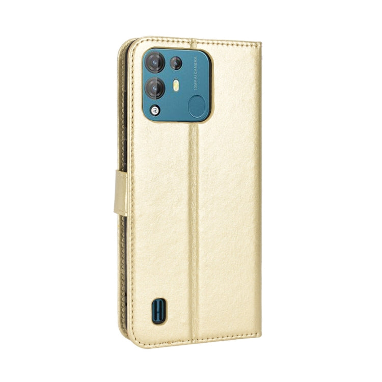 For Blackview A55 Pro Retro Crazy Horse Texture Leather Phone Case(Gold) - More Brand by PMC TechLife | Online Shopping South Africa | PMC TechLife | Buy Now Pay Later Mobicred