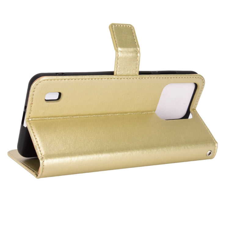 For Blackview A55 Pro Retro Crazy Horse Texture Leather Phone Case(Gold) - More Brand by PMC TechLife | Online Shopping South Africa | PMC TechLife | Buy Now Pay Later Mobicred