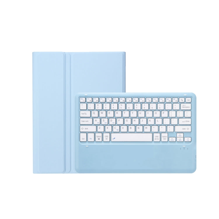 T800B Pen Slot Detachable Bluetooth Keyboard Leather Tablet Case For Samsung Galaxy Tab S8+/S7+/S7 FE(Sky Blue) - free shipping - PMC TechLife - Order now!
