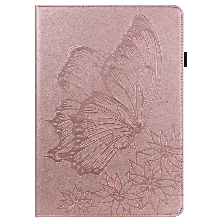 For Huawei MatePad 11 2021 Big Butterfly Embossed Leather Tablet Case(Rose Gold) - Huawei by PMC TechLife | Online Shopping South Africa | PMC TechLife | Buy Now Pay Later Mobicred