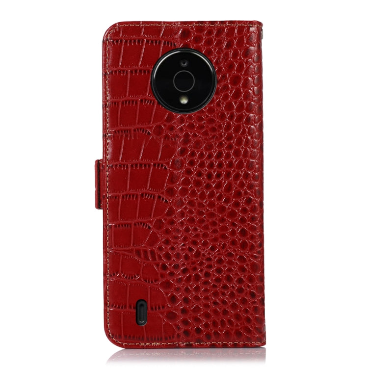 For Nokia C200 Crocodile Top Layer Cowhide Leather Phone Case(Red) - Nokia Cases by PMC TechLife | Online Shopping South Africa | PMC TechLife | Buy Now Pay Later Mobicred