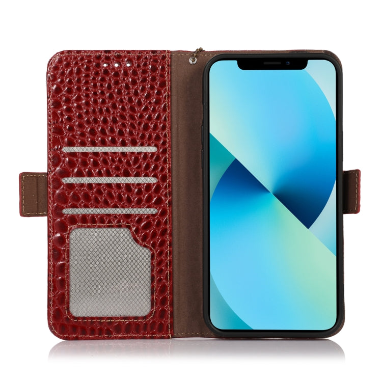 For Nokia C200 Crocodile Top Layer Cowhide Leather Phone Case(Red) - Nokia Cases by PMC TechLife | Online Shopping South Africa | PMC TechLife | Buy Now Pay Later Mobicred