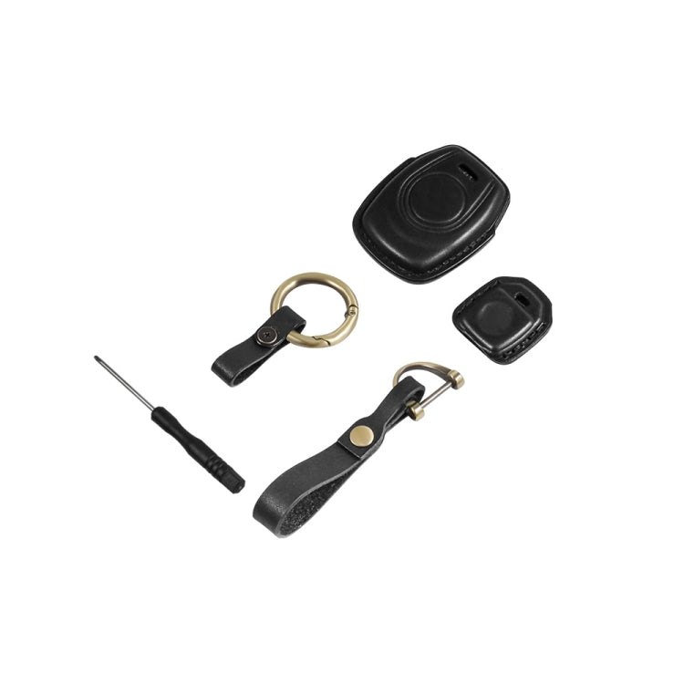 HP-A009 Motorcycle Cowhide Leather Induction Key Protective Cover for Harley Sportster S(Black) - Bags & Luggages by PMC TechLife | Online Shopping South Africa | PMC TechLife | Buy Now Pay Later Mobicred