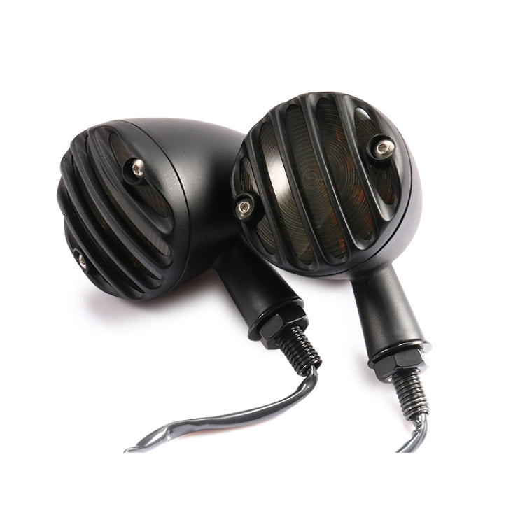 HP-Z056 1 Pair Retro Motorcycle Modified LED Turn Signal for Harley(Black) - Signal Lights by PMC TechLife | Online Shopping South Africa | PMC TechLife | Buy Now Pay Later Mobicred