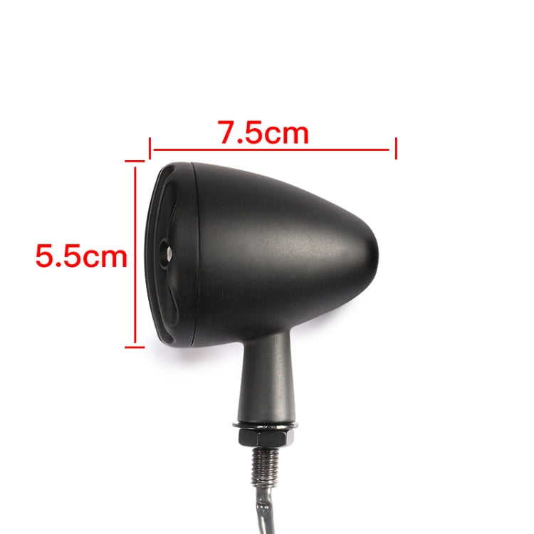 HP-Z056 1 Pair Retro Motorcycle Modified LED Turn Signal for Harley(Black) - Signal Lights by PMC TechLife | Online Shopping South Africa | PMC TechLife | Buy Now Pay Later Mobicred