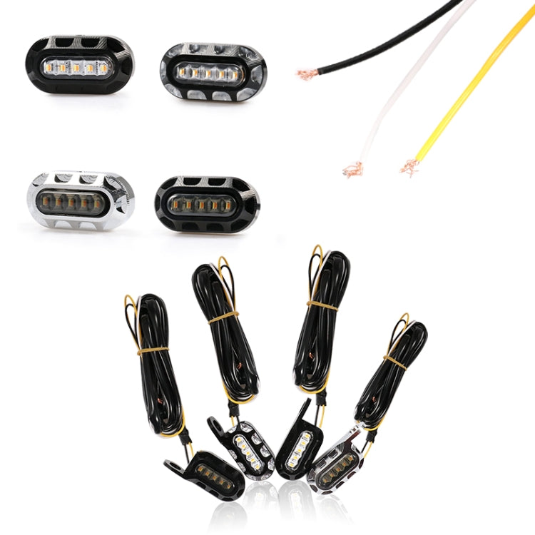 HP-Z058 Motorcycle Modified Rearview Mirror LED Turn Signal Light for Harley Sportsters XL 883 / 1200(Black) - Turn Signal by PMC TechLife | Online Shopping South Africa | PMC TechLife | Buy Now Pay Later Mobicred