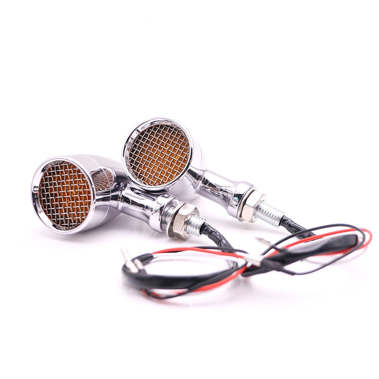 Z008 1 Pair 12V Modified Universal Motorcycle LED Turn Signal, Light Color:Yellow Light(Electroplating) - Turn Signal by PMC TechLife | Online Shopping South Africa | PMC TechLife | Buy Now Pay Later Mobicred