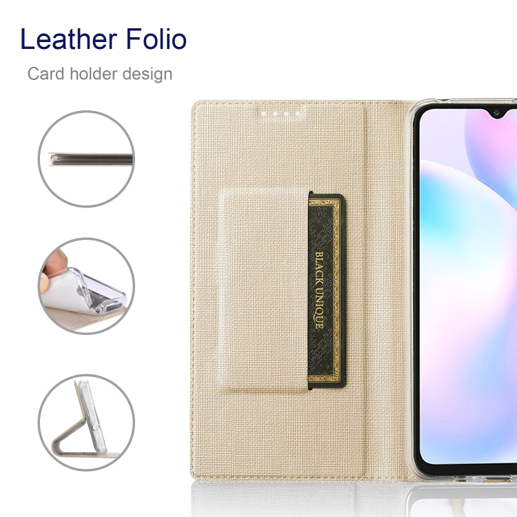 For Sharp Aquos R7 ViLi DMX Series Shockproof TPU + PU Leather Magnetic Attraction Horizontal Flip Case(Gold) - free shipping - PMC Jewellery - Order now!