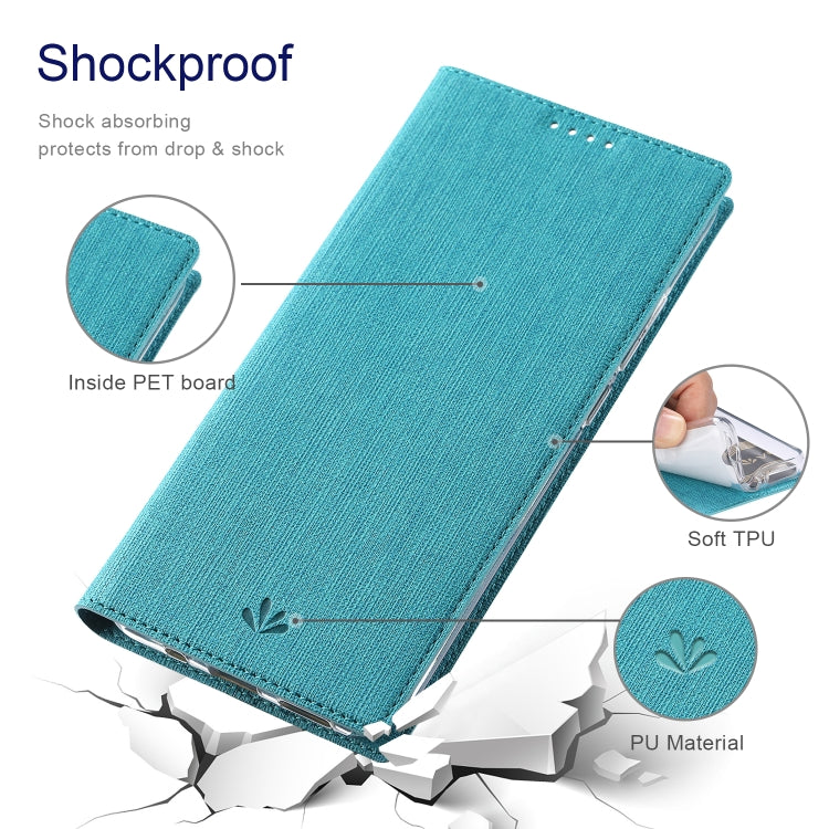 For Sharp Aquos R7 ViLi DMX Series Shockproof TPU + PU Leather Magnetic Attraction Horizontal Flip Case(Blue) - free shipping - PMC Jewellery - Order now!