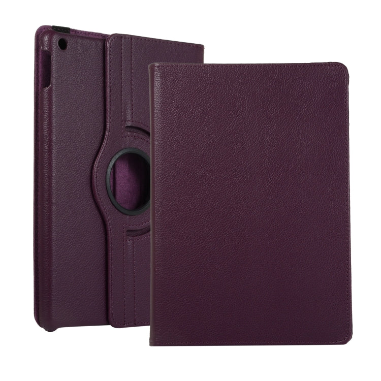 For Lenovo M10 Plus 3rd Litchi Texture 360 Degrees Rotation Leather Tablet Case with Holder(Purple) - Other Galaxy Tab PC by PMC TechLife | Online Shopping South Africa | PMC TechLife | Buy Now Pay Later Mobicred