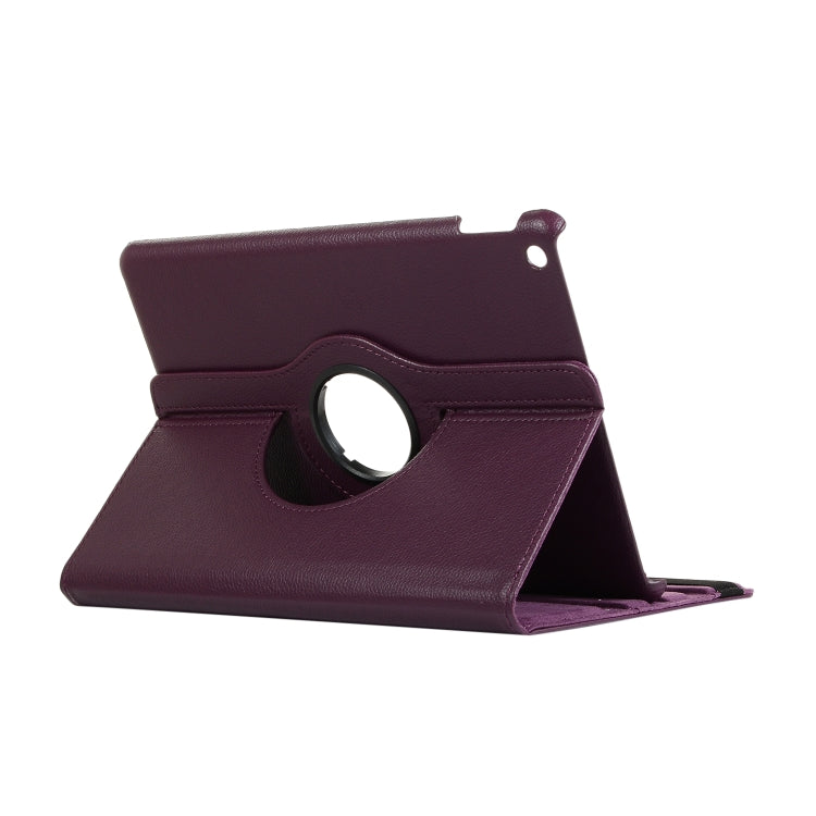 For Lenovo M10 Plus 3rd Litchi Texture 360 Degrees Rotation Leather Tablet Case with Holder(Purple) - Other Galaxy Tab PC by PMC TechLife | Online Shopping South Africa | PMC TechLife | Buy Now Pay Later Mobicred