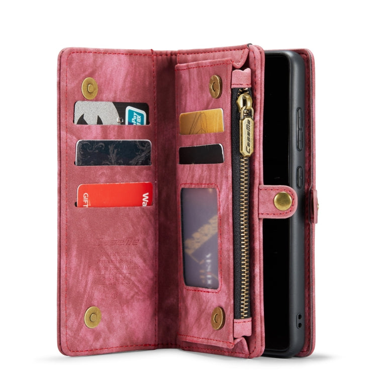 For Galaxy S20 Ultra CaseMe Detachable Multifunctional Horizontal Flip Leather Case, with Card Slot & Holder & Zipper Wallet & Photo Frame(Red) - Galaxy Phone Cases by CaseMe | Online Shopping South Africa | PMC Jewellery | Buy Now Pay Later Mobicred
