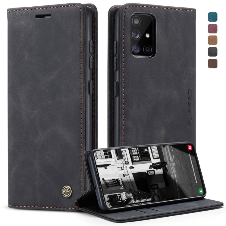 For Galaxy A51 CaseMe Multifunctional Horizontal Flip Leather Case, with Card Slot & Holder & Wallet(Black) - free shipping - PMC TechLife - Order now!