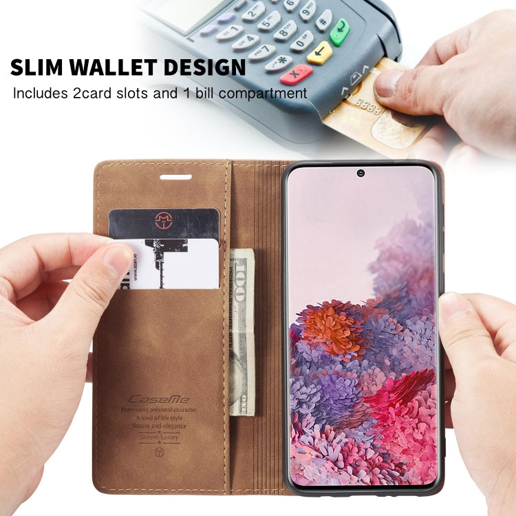 For Galaxy S20 Ultra CaseMe Multifunctional Horizontal Flip Leather Case, with Card Slot & Holder & Wallet(Brown) - Galaxy Phone Cases by CaseMe | Online Shopping South Africa | PMC Jewellery | Buy Now Pay Later Mobicred