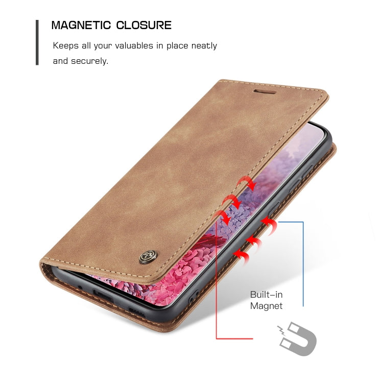 For Galaxy S20 Ultra CaseMe Multifunctional Horizontal Flip Leather Case, with Card Slot & Holder & Wallet(Brown) - Galaxy Phone Cases by CaseMe | Online Shopping South Africa | PMC Jewellery | Buy Now Pay Later Mobicred