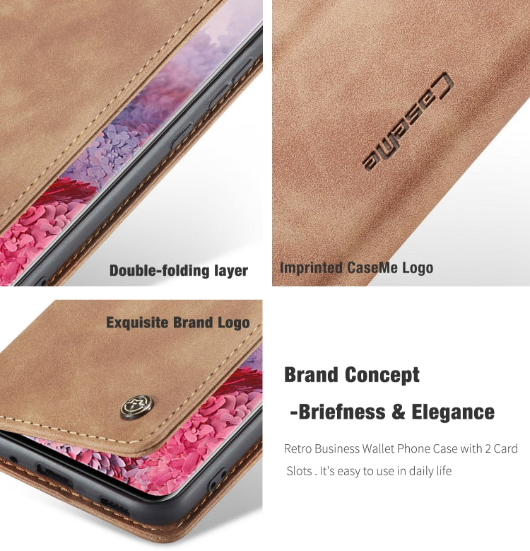For Galaxy S20 Ultra CaseMe Multifunctional Horizontal Flip Leather Case, with Card Slot & Holder & Wallet(Brown) - Galaxy Phone Cases by CaseMe | Online Shopping South Africa | PMC Jewellery | Buy Now Pay Later Mobicred