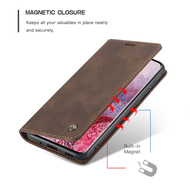 For Galaxy S20 Ultra CaseMe Multifunctional Horizontal Flip Leather Case, with Card Slot & Holder & Wallet(Coffee) - Galaxy Phone Cases by CaseMe | Online Shopping South Africa | PMC Jewellery | Buy Now Pay Later Mobicred